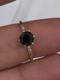 1 Carat Black Lab Diamond Ring Statement Jewelry