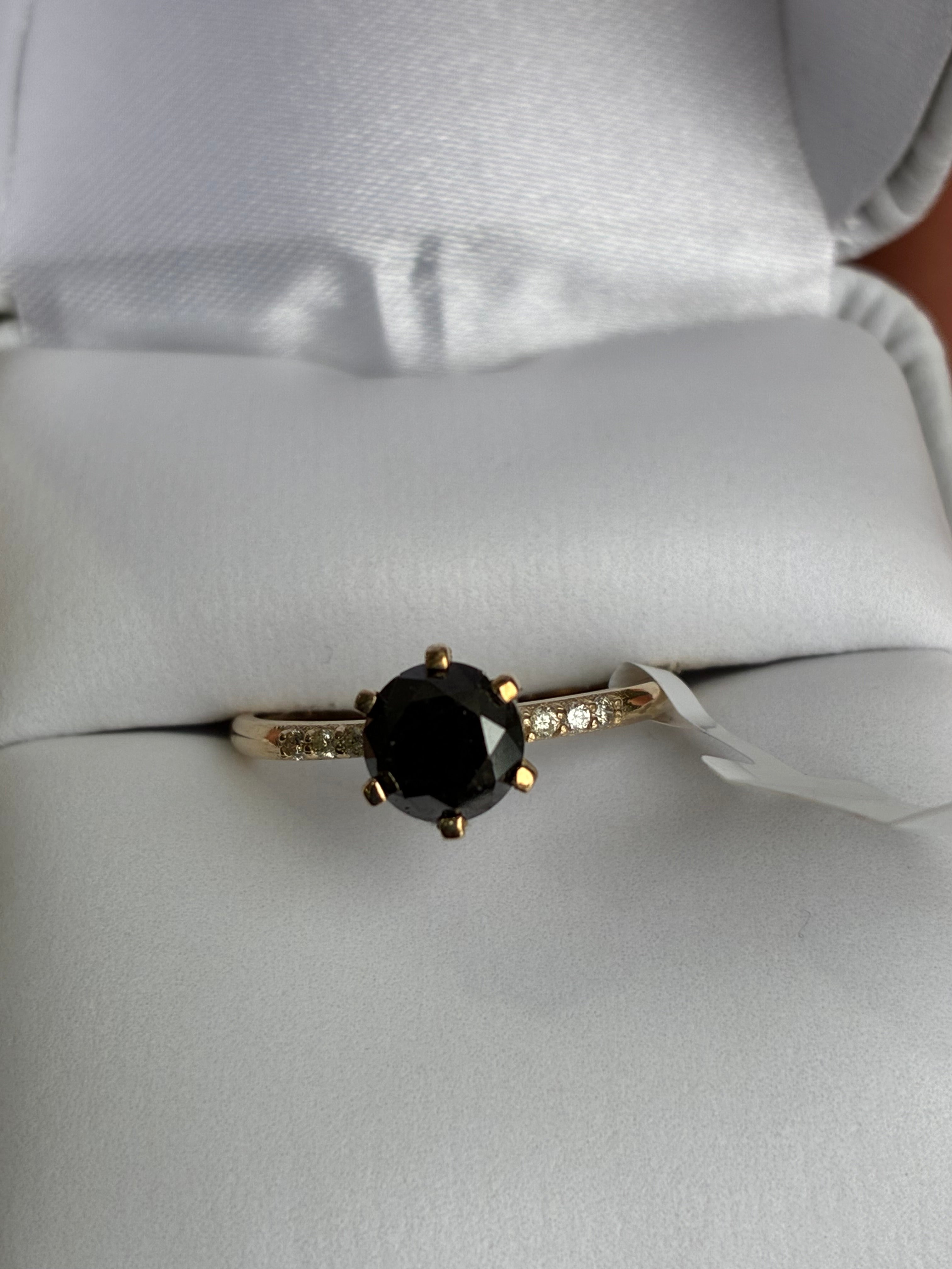 1 Carat Black Lab Diamond Ring Statement Jewelry