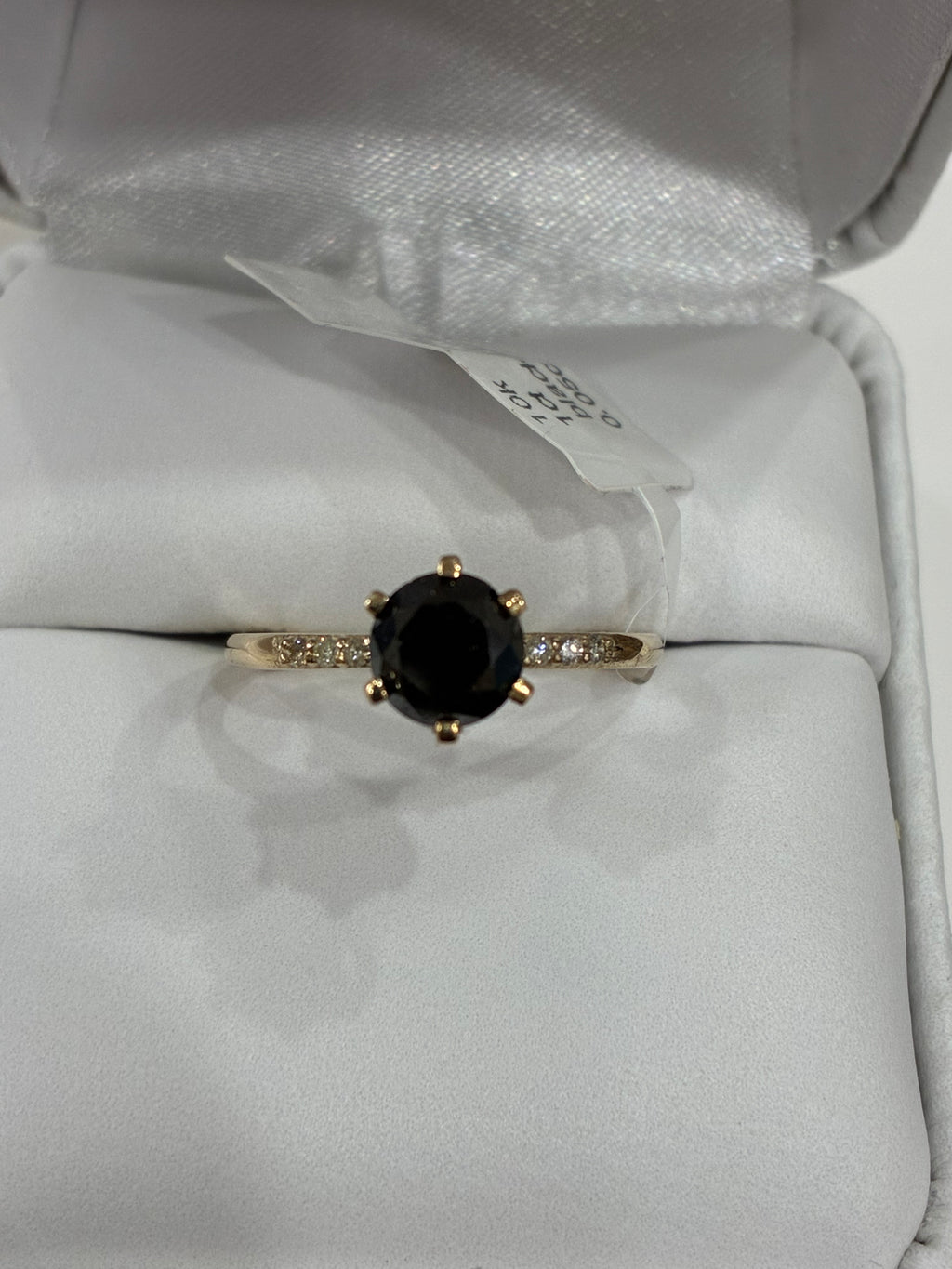 1 Carat Black Lab Diamond Ring Statement Jewelry