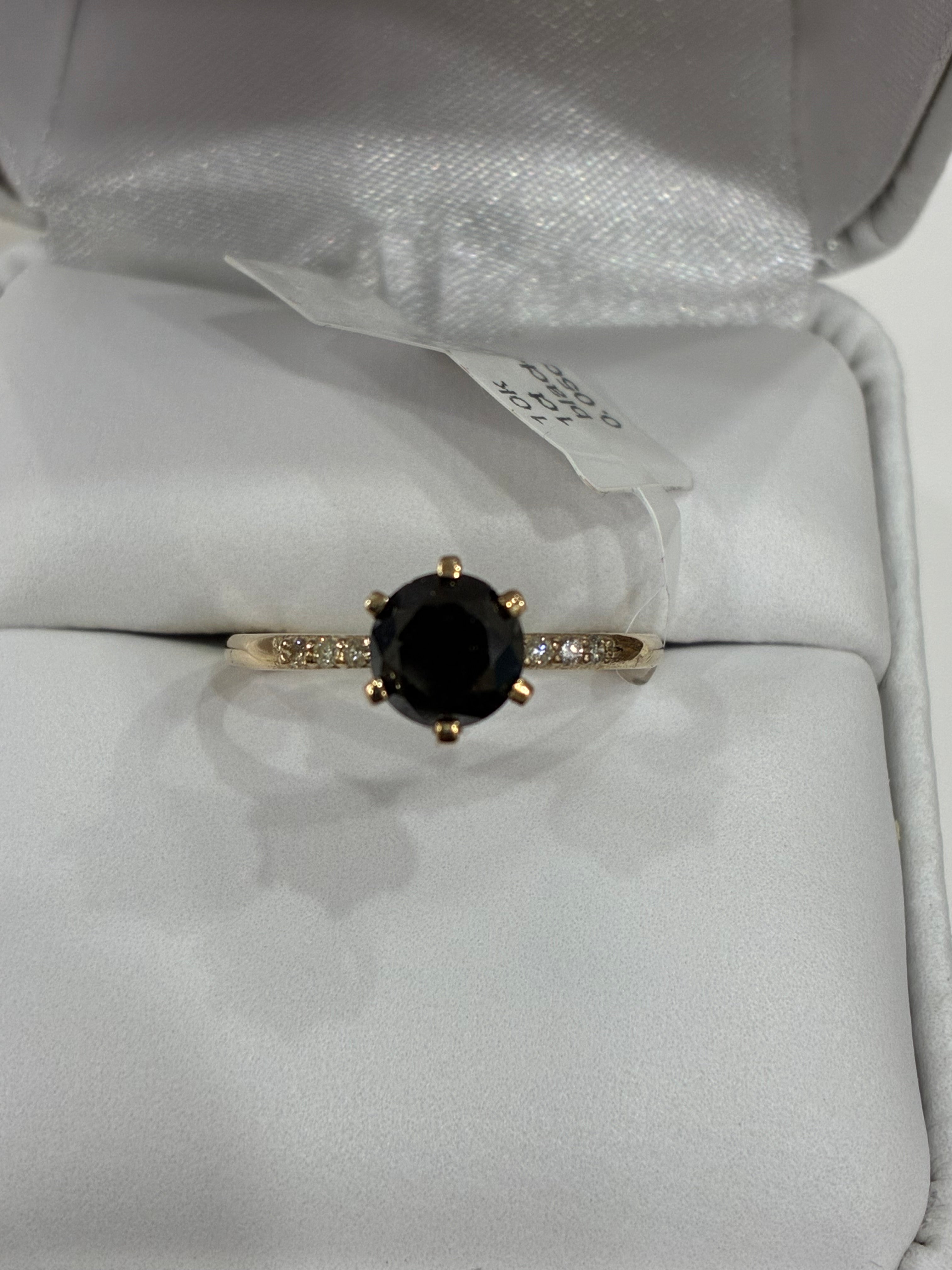 1 Carat Black Lab Diamond Ring Statement Jewelry