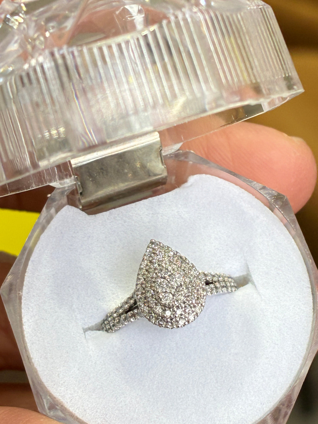 Pear-Shaped Diamond Engagement Ring