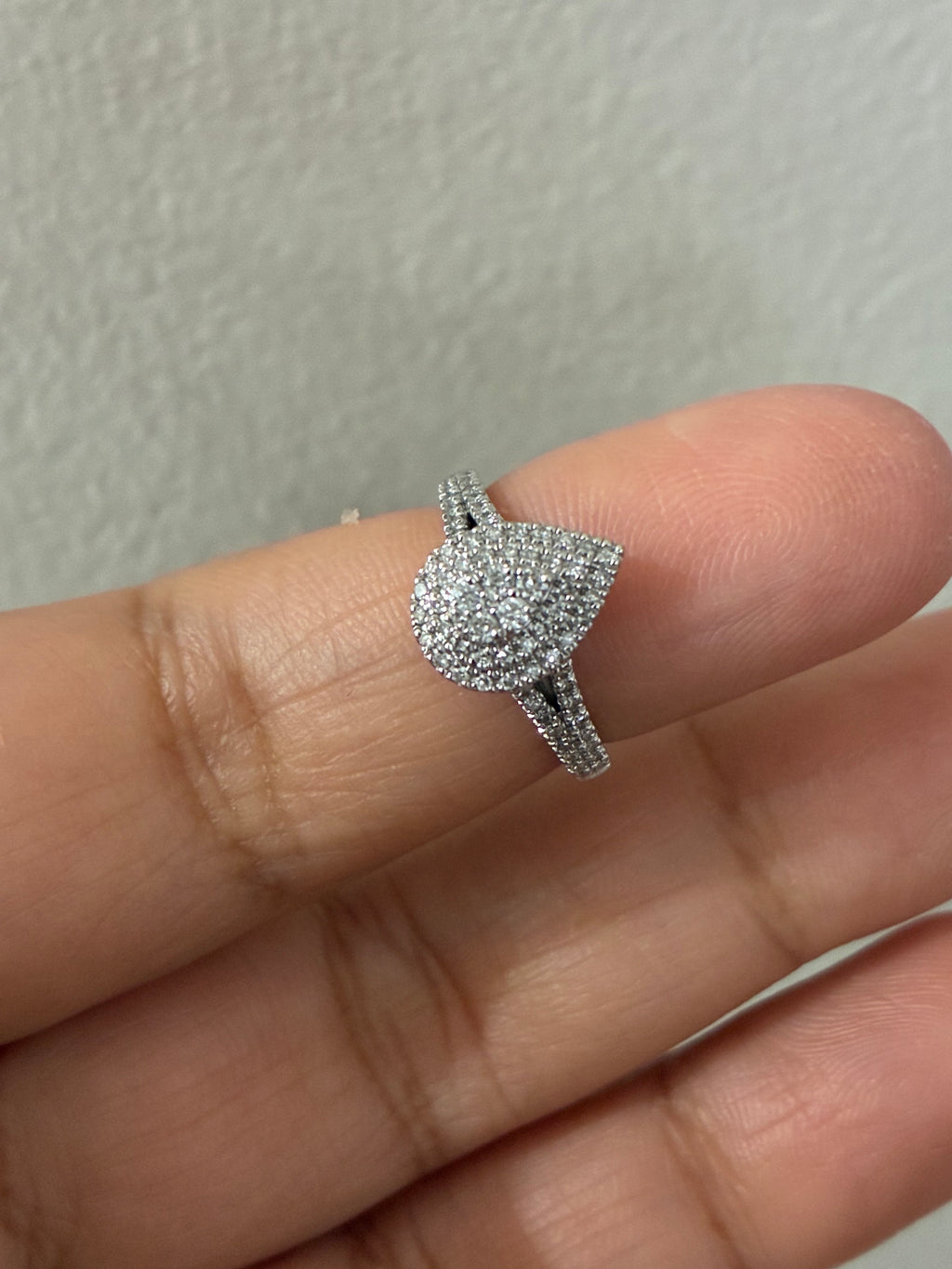 Pear-Shaped Diamond Engagement Ring