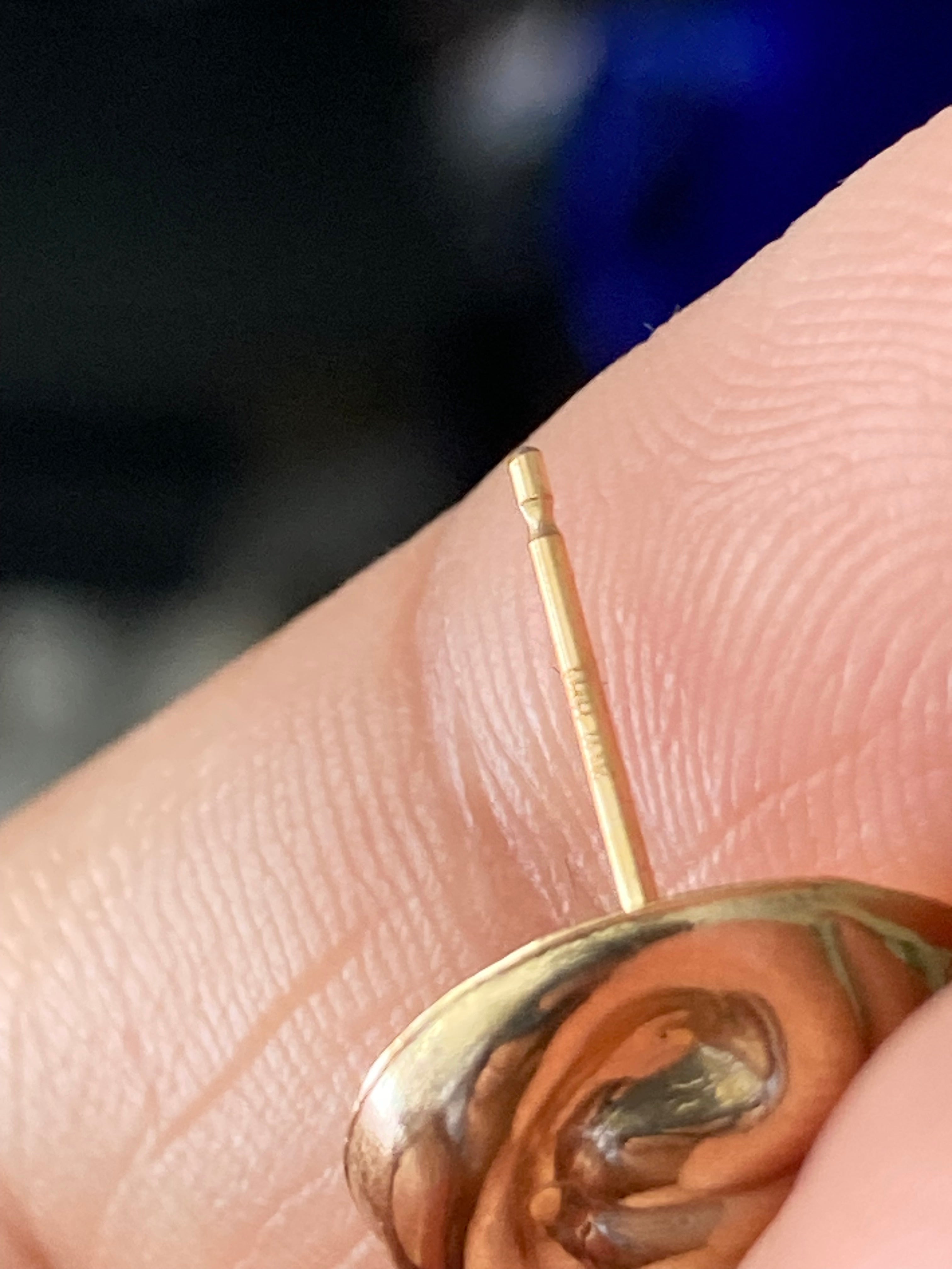 Gold Swirl Vintage Earrings