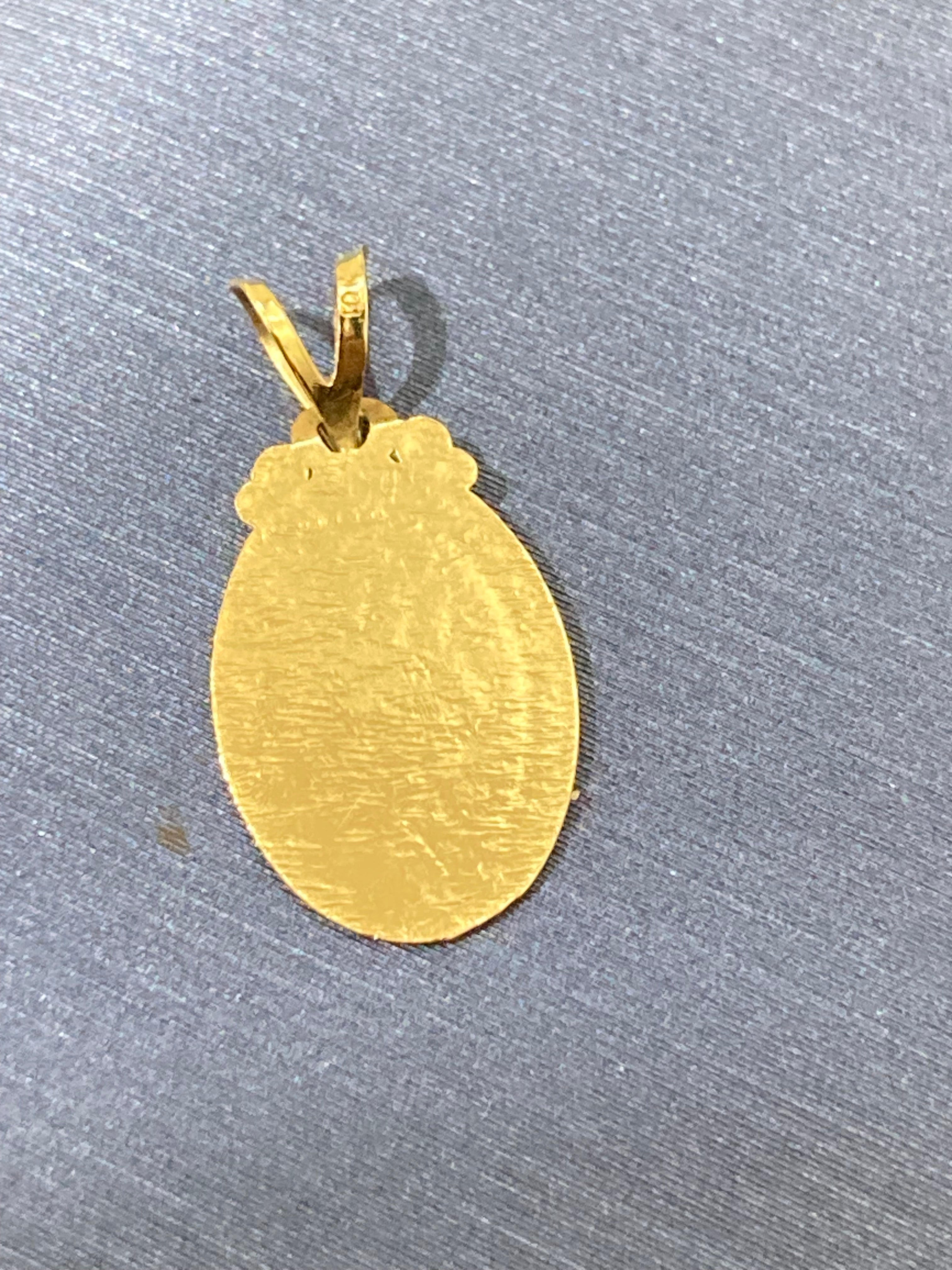 Gold Saint Christopher Pendant | Patron Saint of Travelers