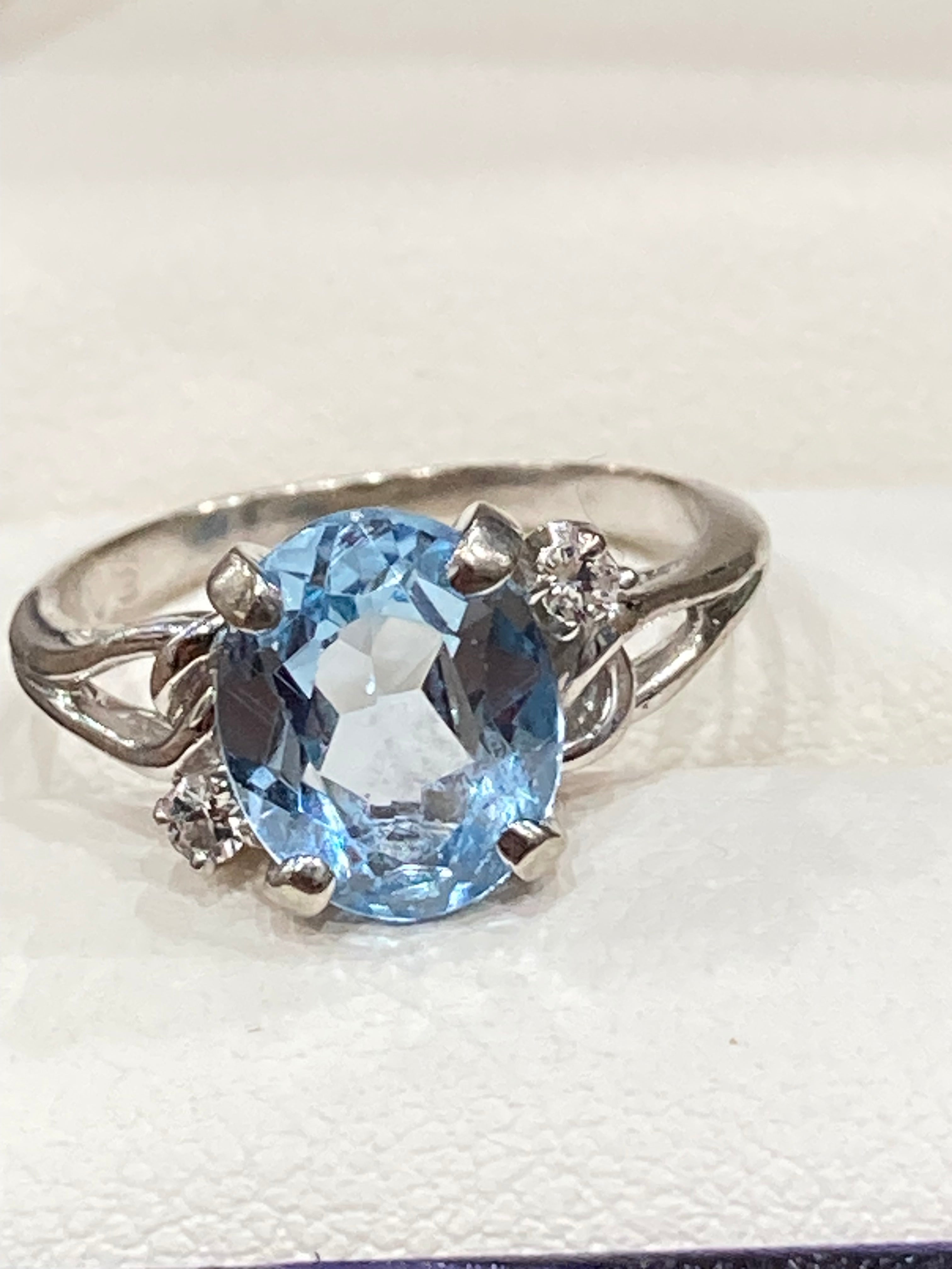 Gold Aqua Spinel Ring | Size 6 | Elegant Statement Jewelry